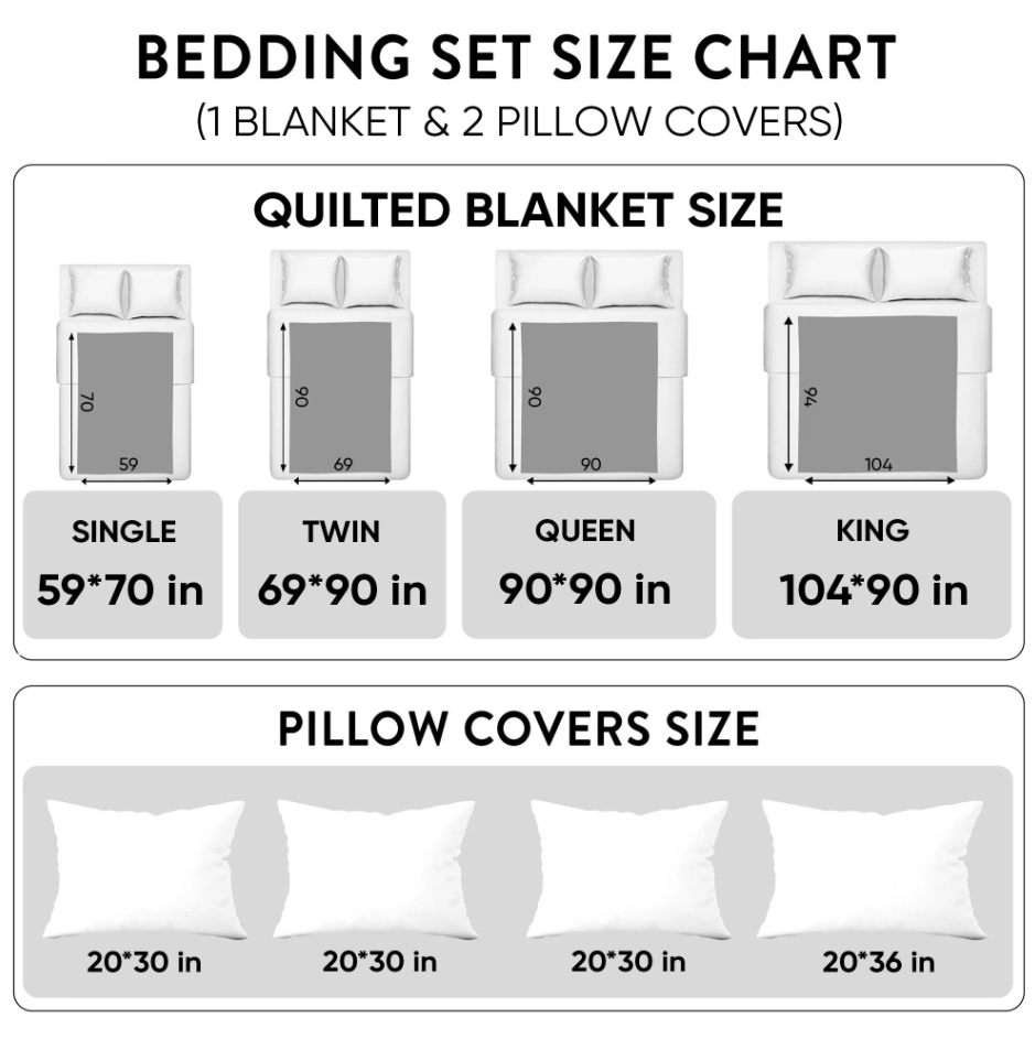Radiant Blessing 3-Piece Quilted Bedding - Zenith Shop