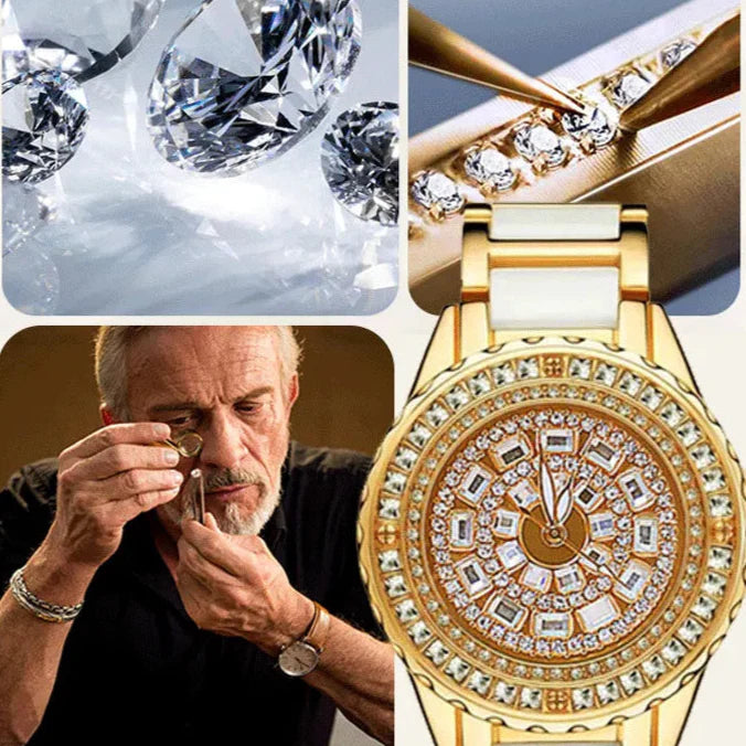 Montre Femme Diamant Superbe - L'élégance à l'état pur