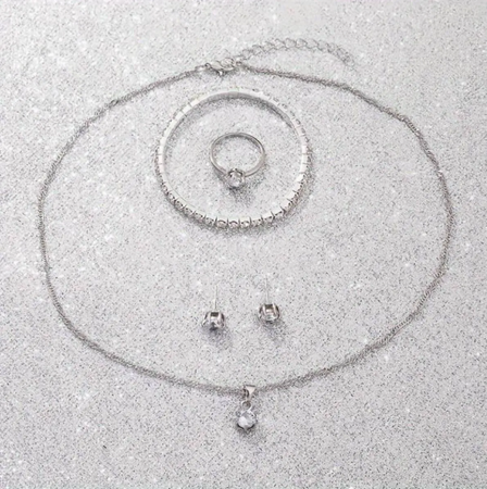 Elegant Silver Jewelry Set – Timeless Beauty & Sophistication - Zenith Shop