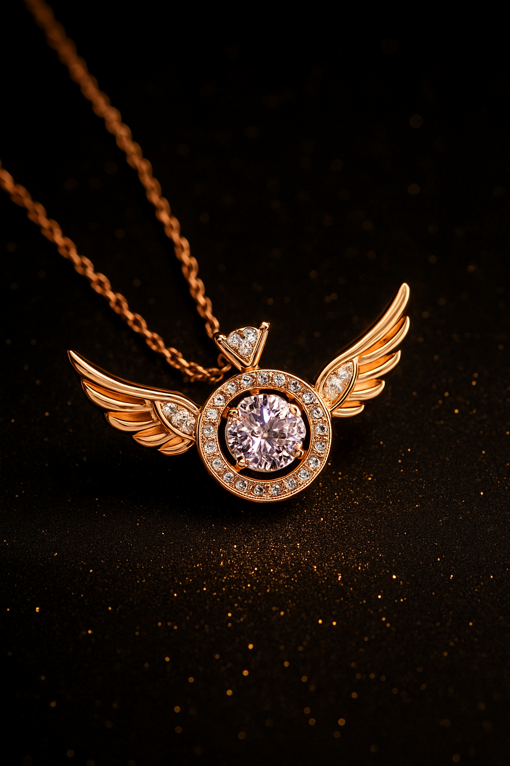 Collier Crystal Or et Argent