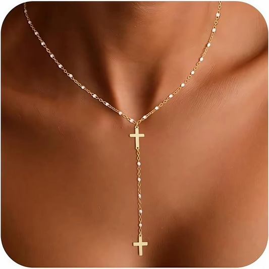 Collier croix Divine — Élégance et Foi réunies
