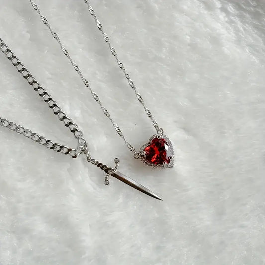 Collier Cœur épéiste